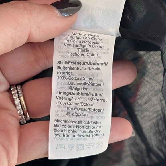 J. Crew Liberty Ciara Floral Print Tiered Popover Mini Dress Multi Womens Size L - Picture 6 of 9